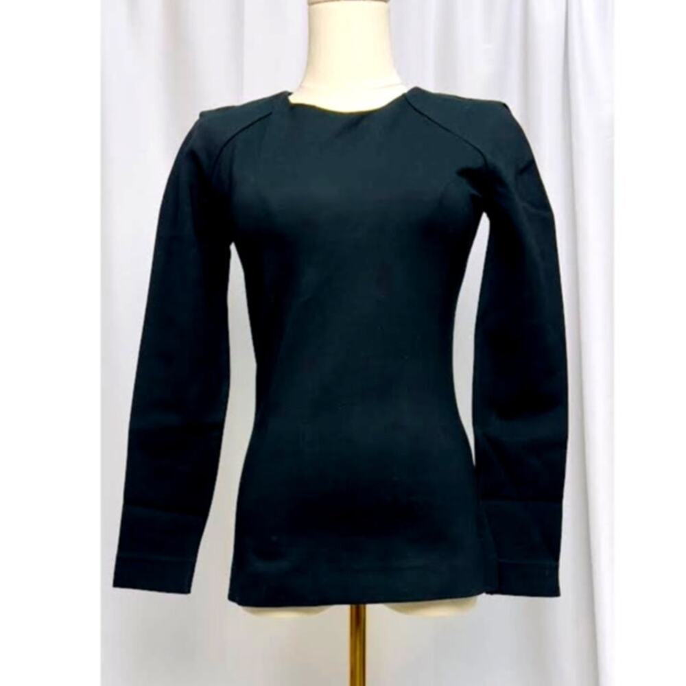 NWT! Kate Spade Saturday Foldover Shoulder Top‎ Black XS